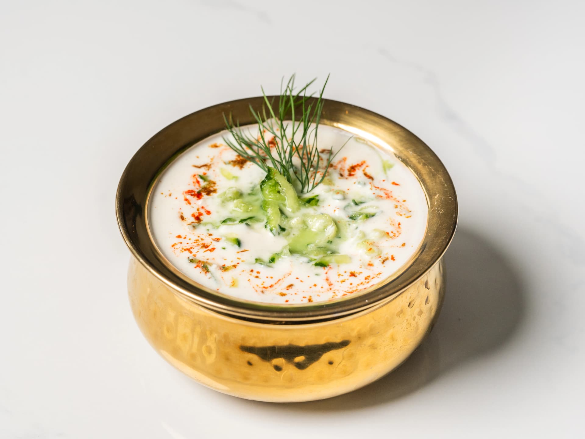 Cucumber Raita at Chopras Indian Restaurant Den Haag