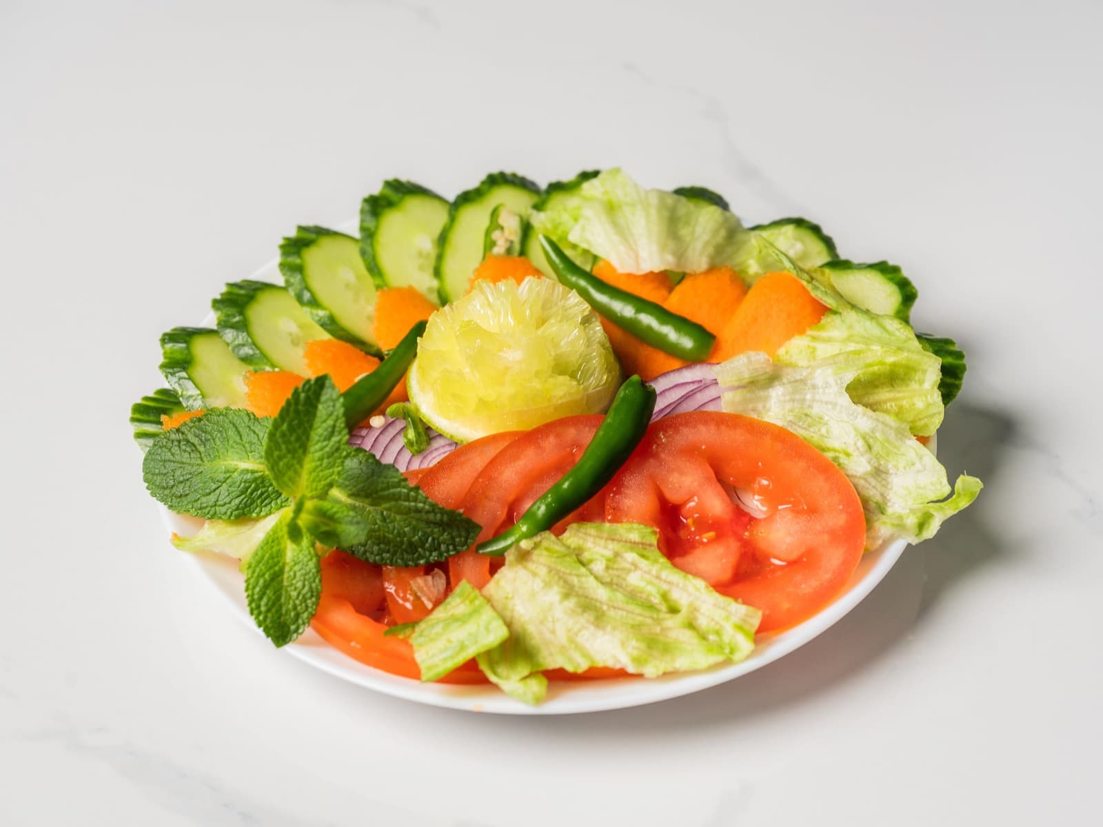 Mixed Salad at Chopras Indian Restaurant Den Haag