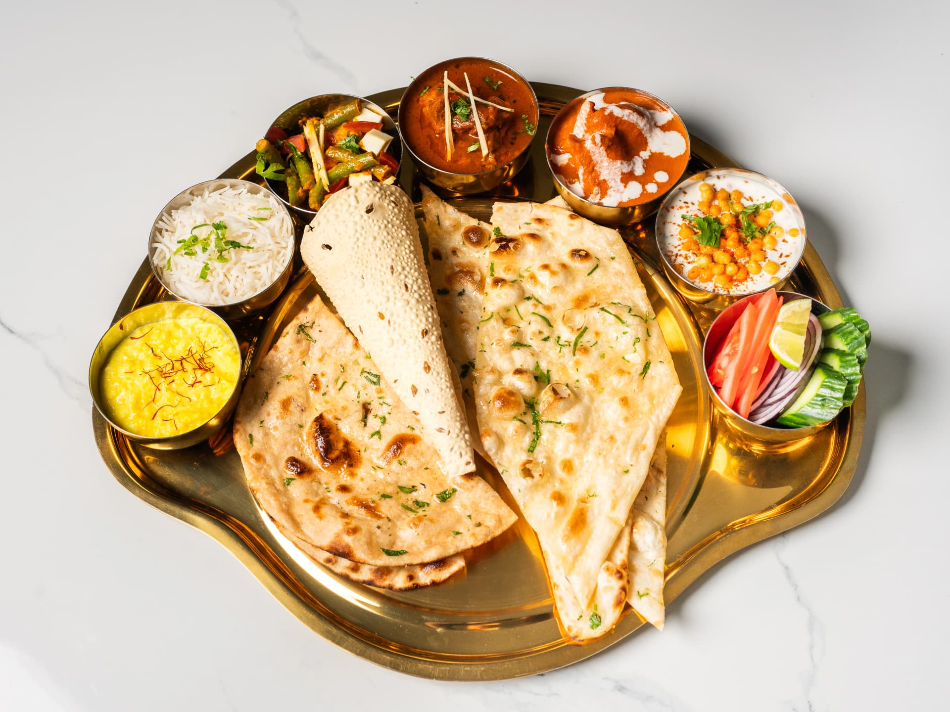 Non Veg Thali at Chopras Indian Restaurant Den Haag