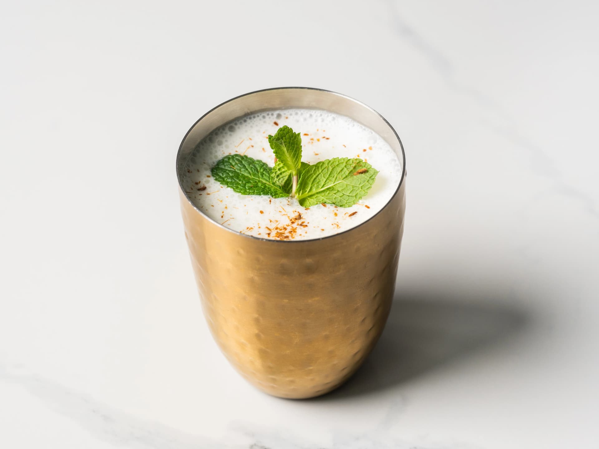 Salted Lassi at Chopras Indian Restaurant Den Haag