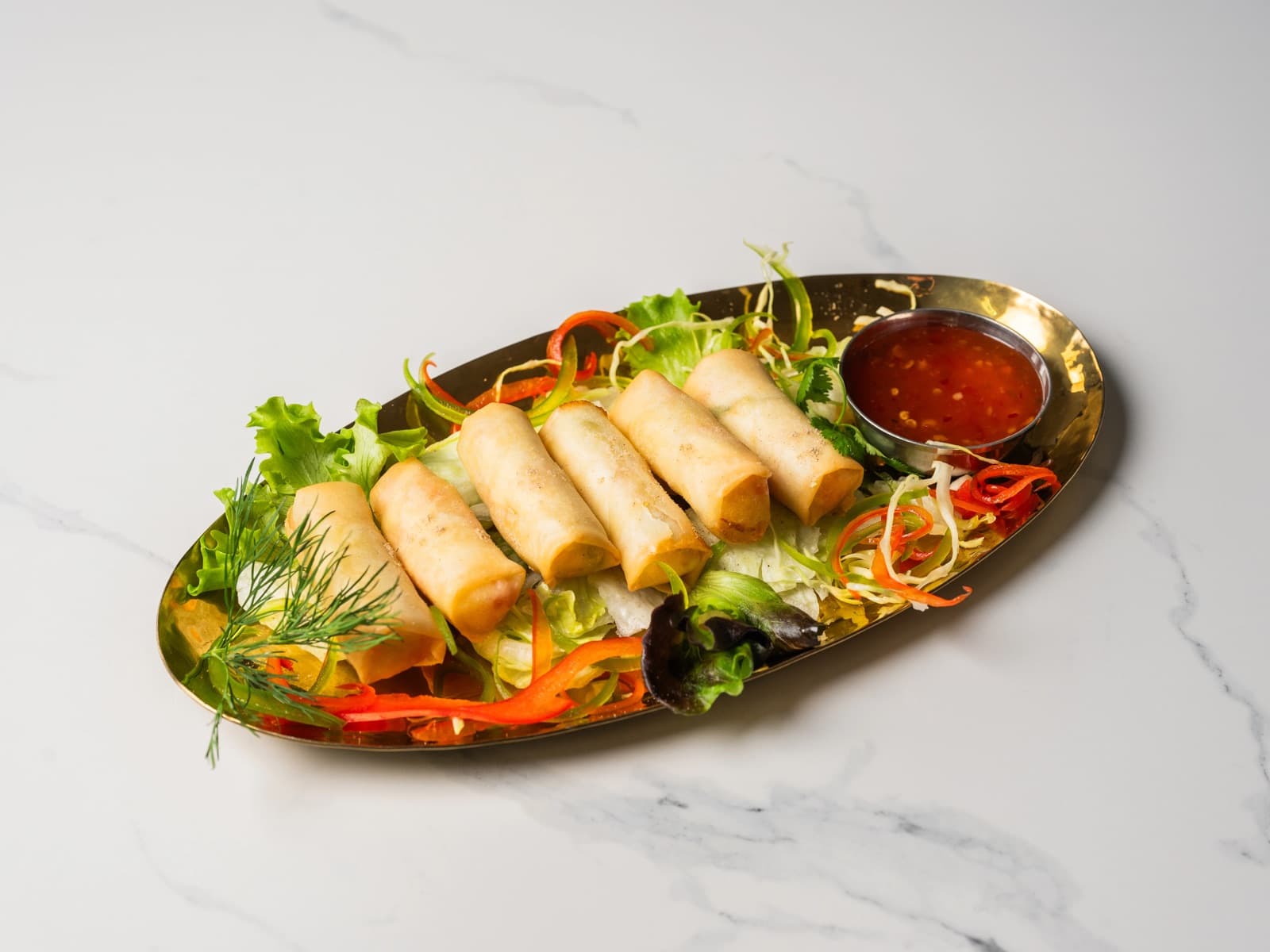 Veg Spring Roll at Chopras Indian Restaurant Den Haag