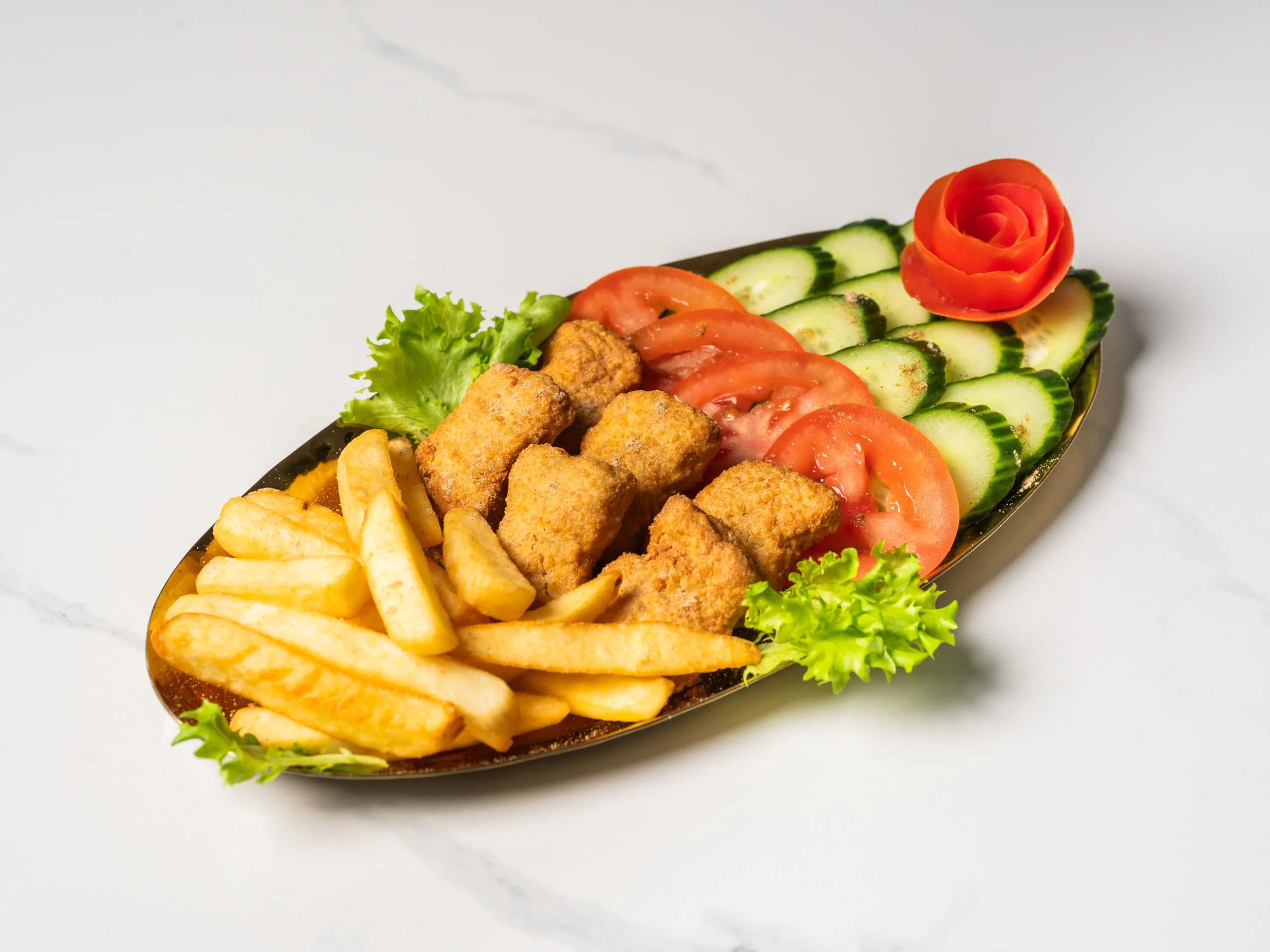 kids fries and chicken nuggets plate with fresh vegetables den haag restaurant kids menu kids fries and chicken nuggets plate with fresh vegetables den haag restaurant kids menu